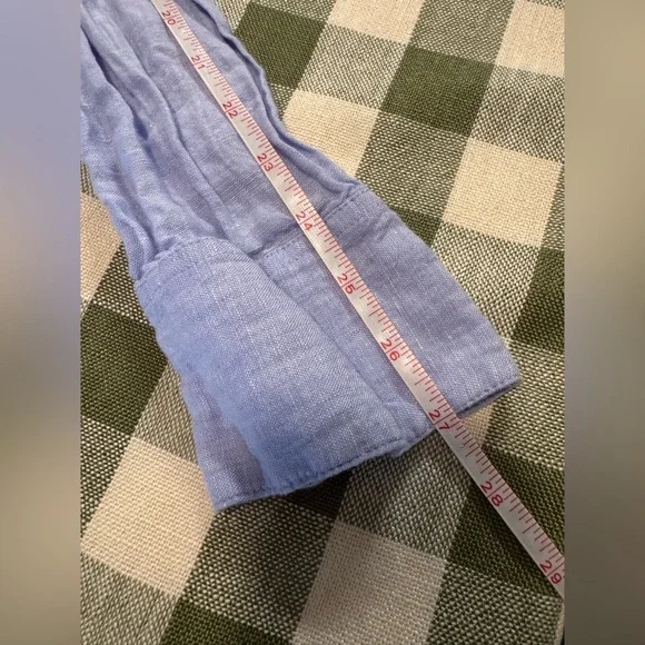 J. Crew Sky Blue Linen Shirt - Picture 10 of 13